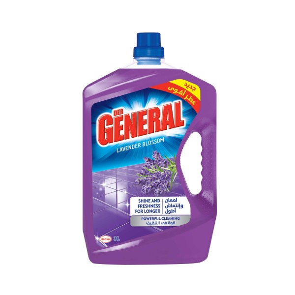 Der General All purpose Cleaner Liquid  New Shine  & Freshness with Stronger Perfume  3L Lavender 388428-V001 by Der General