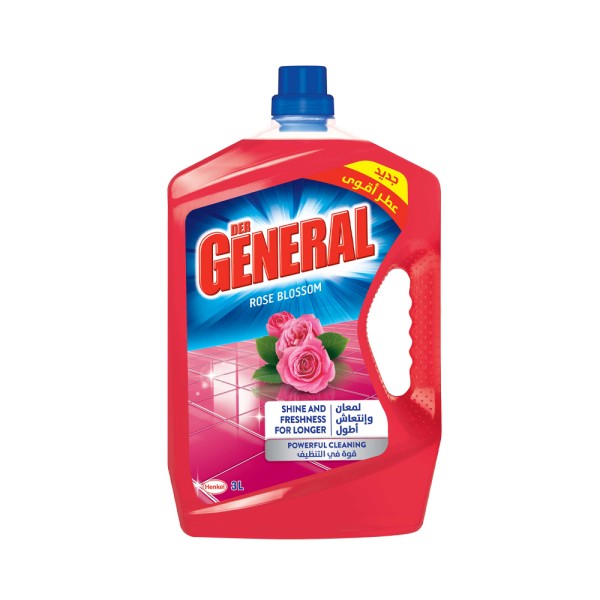 Der General All purpose Cleaner Liquid  New Shine  & Freshness with Stronger Perfume  3L Rose 388429-V001 by Der General