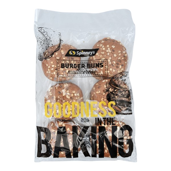 Spinneys Multicereal Burger Bun 6 Pieces 388437-V001 by Spinneys Food