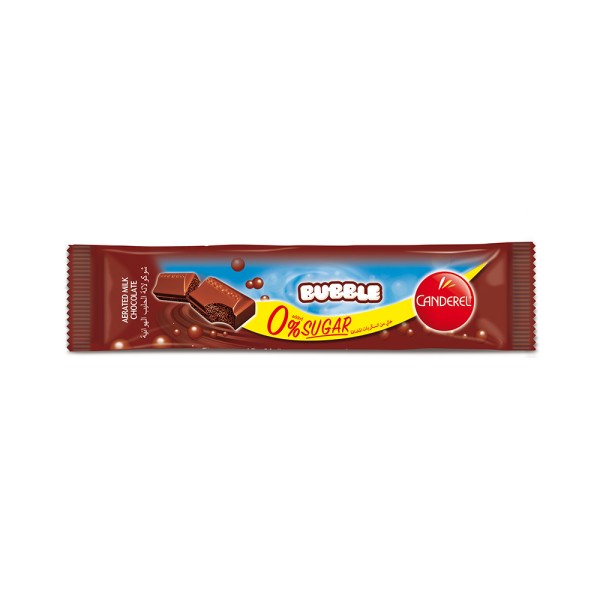 CANDEREL 0% added sugar Bubble Milk Chocolate 30g 405086-V001 by Canderel