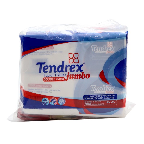 TENDREX FACIAL TISSUE JUMBO DBL