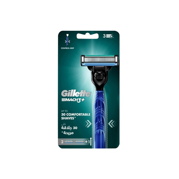 GILLETTE RAZOR MACH3 + 2 REFILL BLADES 