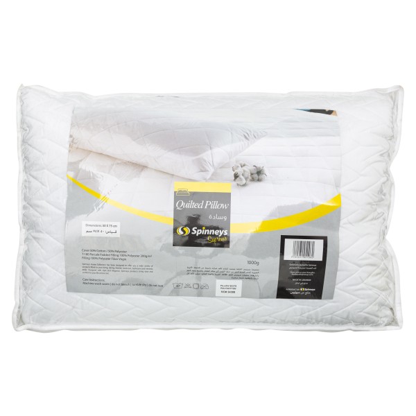Spinneys Quilted Pillow 50X75 1000G 417203-V001 by Spinneys Home