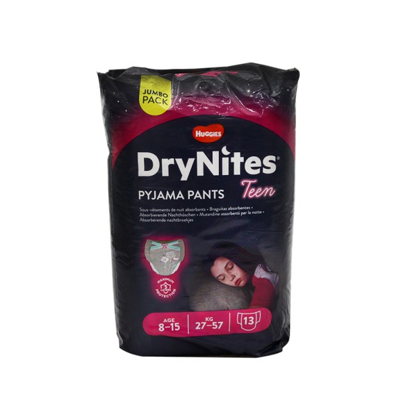 DRYNITES GIRL JUMBO 8-15YRS 27-57KG