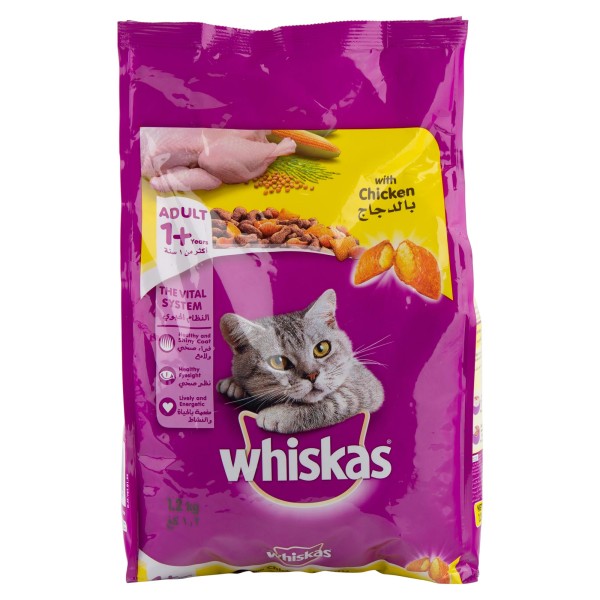Whiskas Adult 1+  The Vital System With Chicken 1.2Kg 422224-V001 by Whiskas