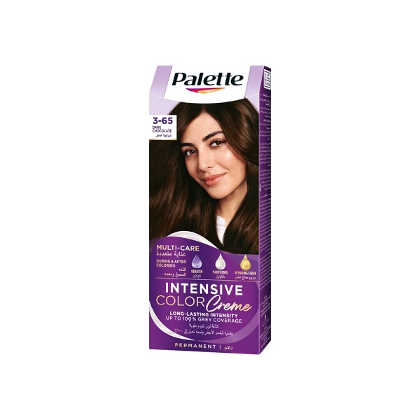 Palette Intensive Hair Color Cream With Liquid Keratin 3-65 Dark Chocolate