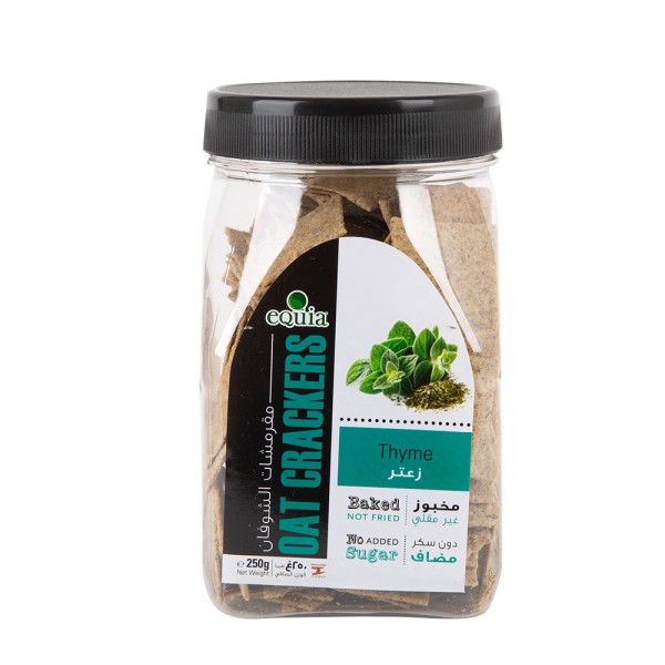 Equia Baked Oat Crackers With Thyme 200G 434232-V001 by Equia