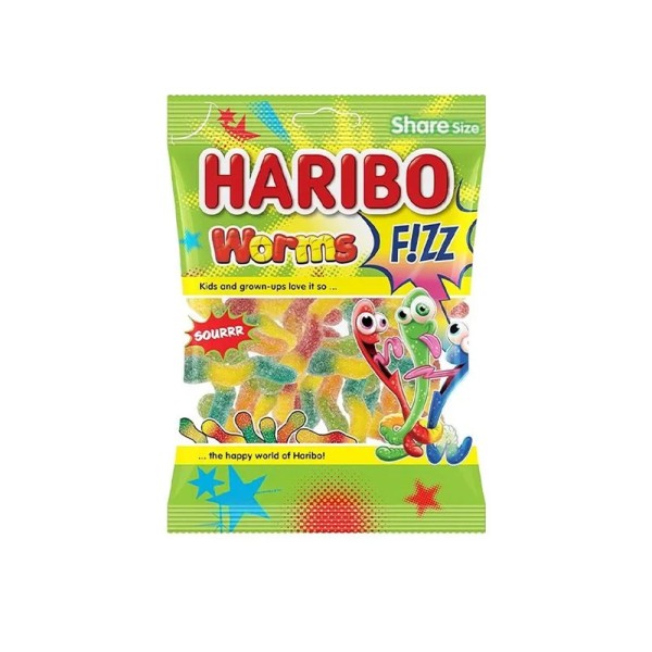 HARIBO WRM FIZ SOUR JELLY CANDIES BAG