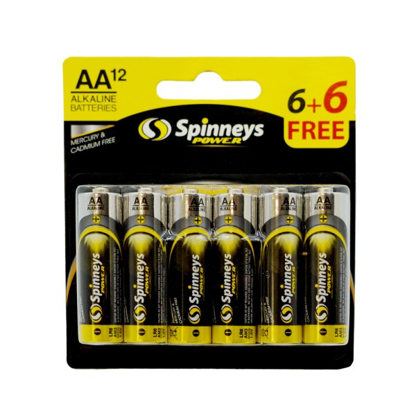 BATTERY AA 6+6 FREE 438858-V001 by Spinneys Essentials