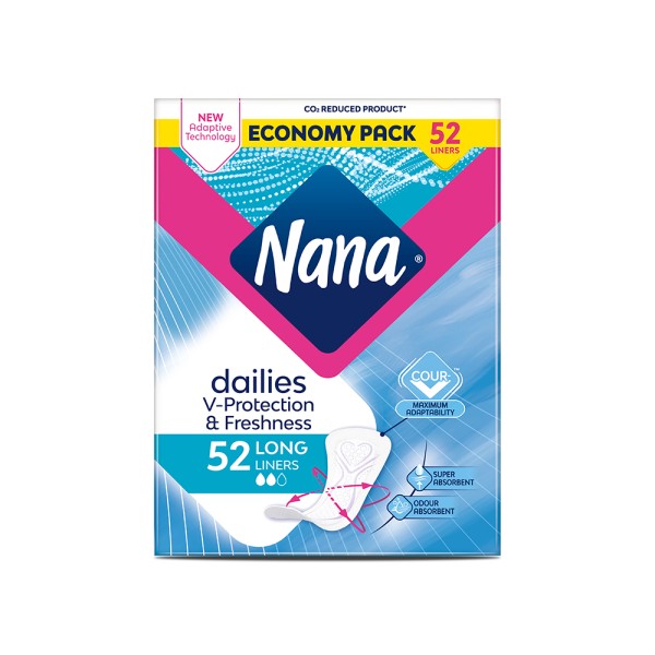 Nana Daily Fresh Pantyliners Long 52's 439276-V001 by Nana
