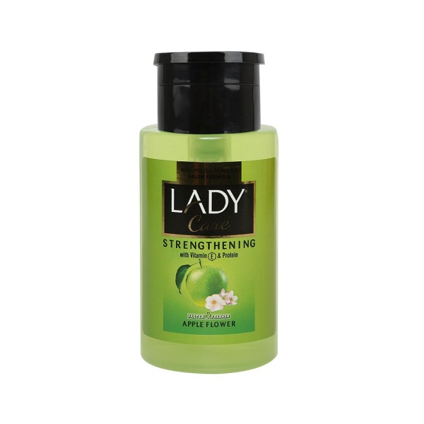 Lady Care Nail Polish Remover Salon Formula Pump Bottle With Apple Flower Fragrance 210ml 442393-V001 by Lady Care