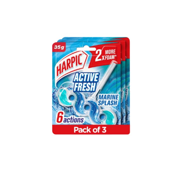 HARPIC 2xFRESH POWER 6 MARINE SPLASH+1 FREE