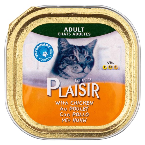 Les Repas Plaisir Adult Cat With Chicken 100G 458712-V001 by Les Repas Plaisir