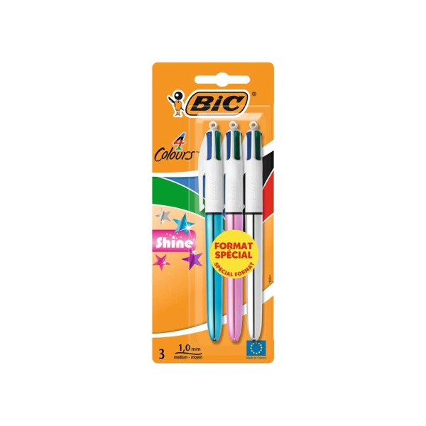 BIC STYLO BILLE 4 COLOUR SHINE