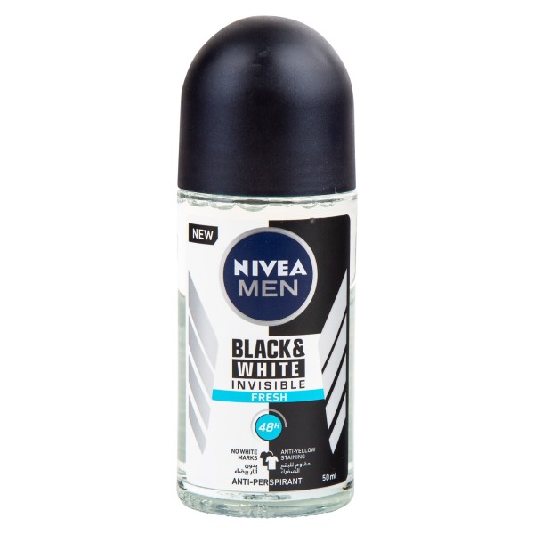 Nivea Roll On Black & White Fresh For Him 50ml 468673-V001 by Nivea