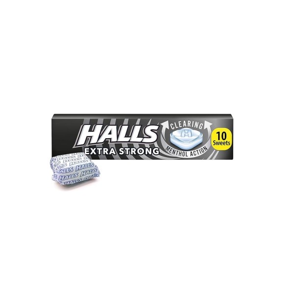 HALLS EXTRA STRONG SUGAR FREE