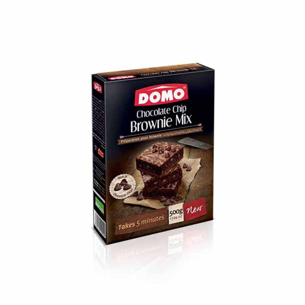 Domo Chocolate Chip Brownie Mix 500G 470029-V001 by Domo