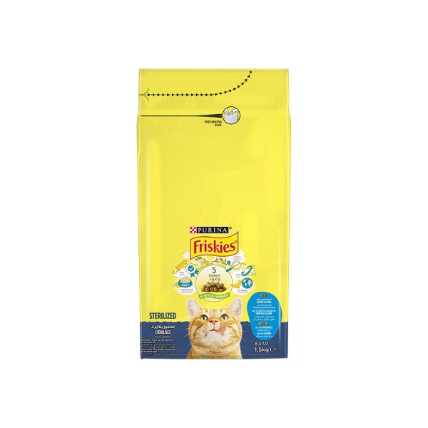 FRISKIES DRY CAT SALMON VEG STERILIZED