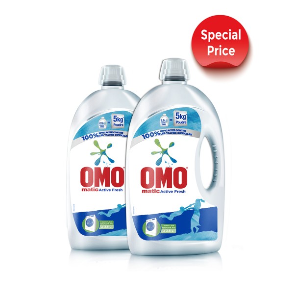 OMO LIQUID DETERGENT ACTIVE REGULAR 2X20 PCUT