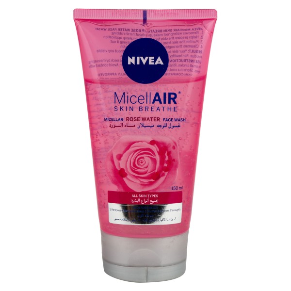 Nivea Face Wash Micellar Rose Water 150ml 481089-V001 by Nivea