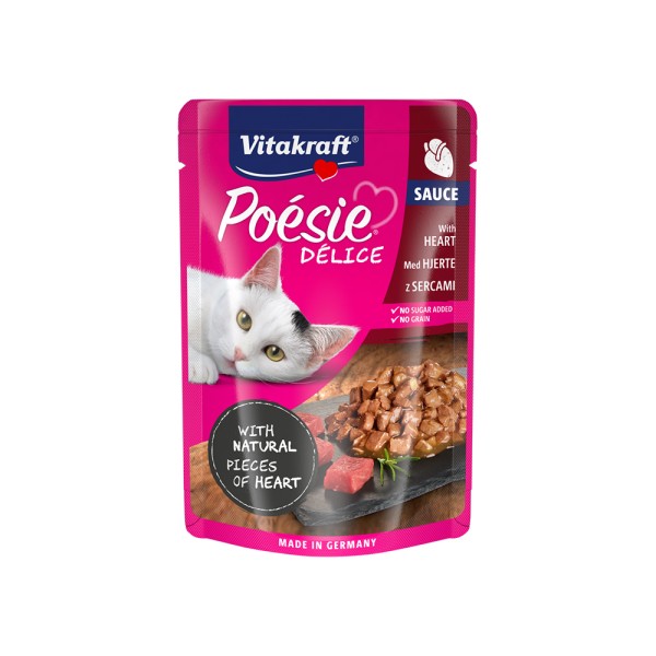 VITAKRAFT CAT POESIE DELI SAUCE+HEART
