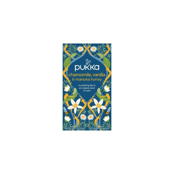 PUKKA ORG CHAMOMILE VANILA AND MNUKA HONEY