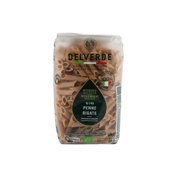 DELVERDE PENNE RIGATI INTEGRALI BIO