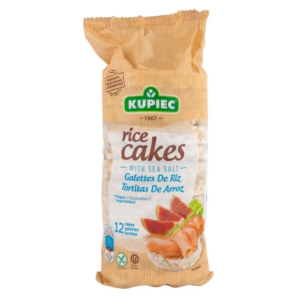 Kupiec Gluten Free Rice Cakes With Sea Salt 120G 488957-V001 by Kupiec