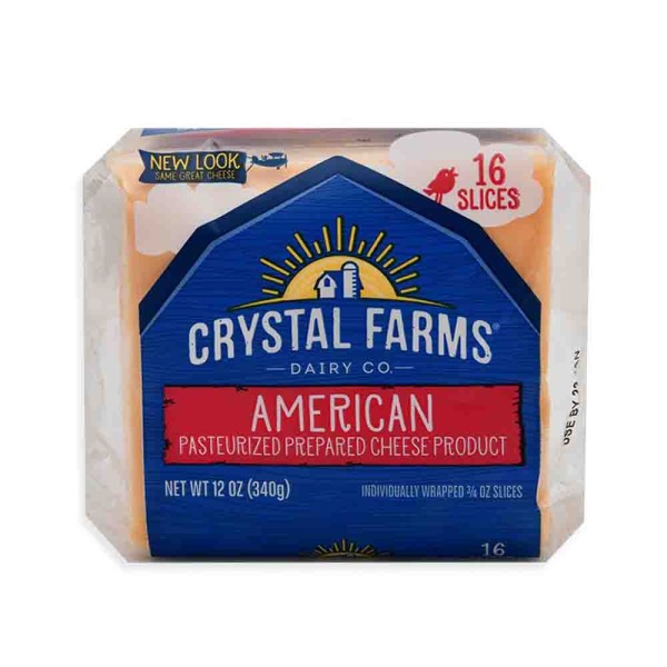 AMERICAN CHEESE 16 SINGLES 492791-V001 by Crystal Farms