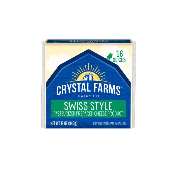 AMERICAN CHEESE SWISS 16SINGLE 492792-V001 by Crystal Farms