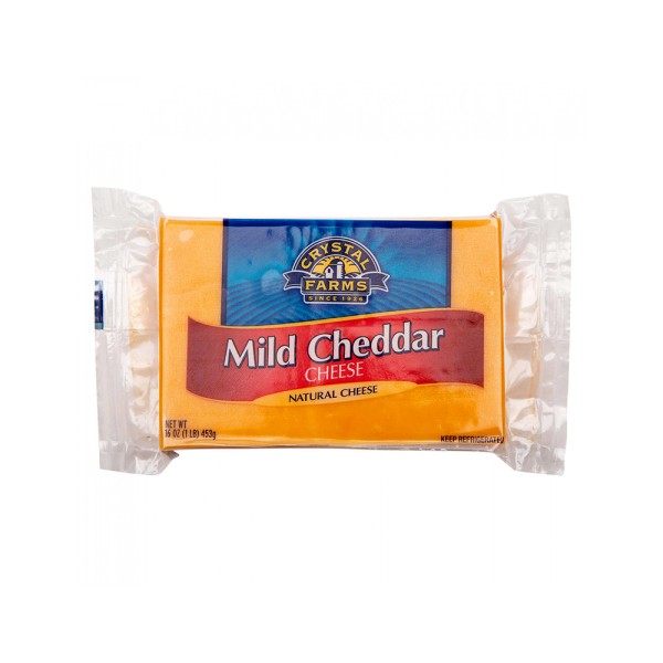 MILD CHEDDAR CHEESE CHUNKS 492796-V001 by Crystal Farms