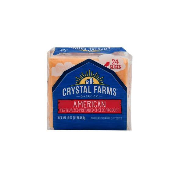 AMERICAN CHEESE 24 SINGLES 492799-V001 by Crystal Farms