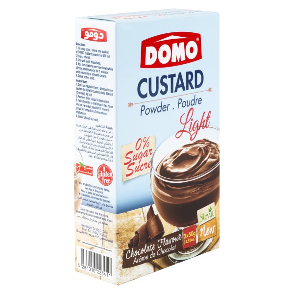 Domo Custard Light Chocolate 100G 493584-V001 by Domo