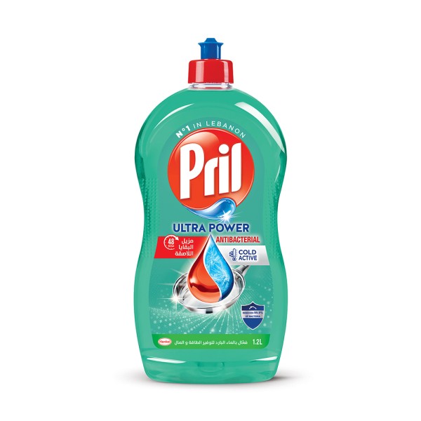 Pril Dishwashing Liquid Cold Power Antibacterial 1,25L 493640-V001 by Pril