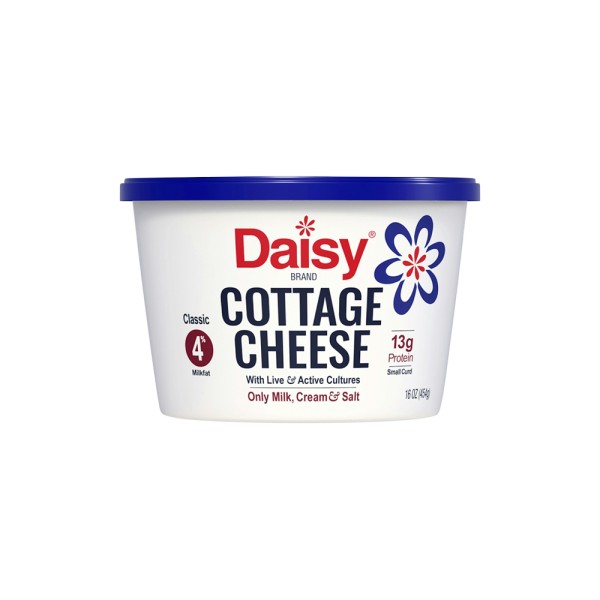 DAISY COTTAGE CHEESE 4%SMALL CURD