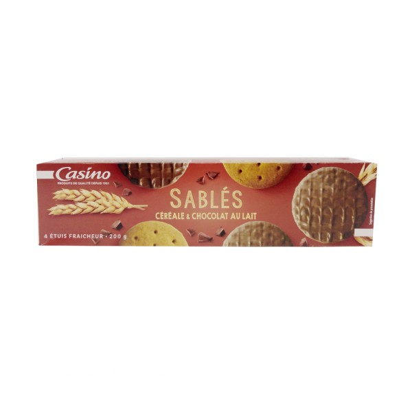 CASINO BISCUIT SABLE CEREALE CHOC