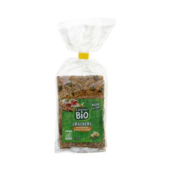 CASINO CRACKERS FROMAGE COURGE BIO