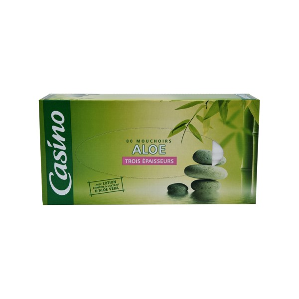 CASINO BOITE MOUCHOIR ALOE 3PLIS