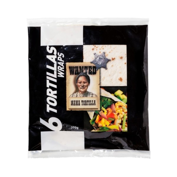 Wanted Tortillas Wraps 6pc 499137-V001 by Wanted