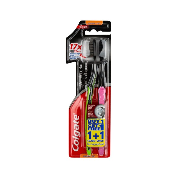 TB SLIM SOFT CHARCOAL TWINPACK 504157-V001 by Colgate