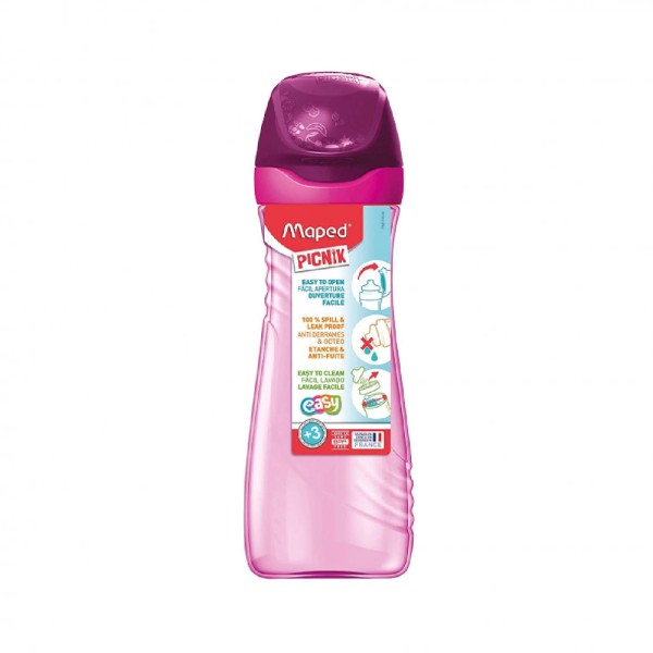 MAPED WATER BOTTLE PINK