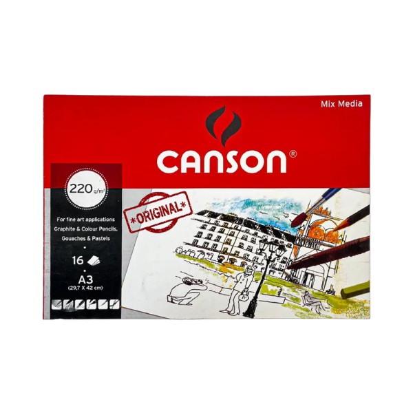 CANSON DRAWING PAD A3 16 SHEET