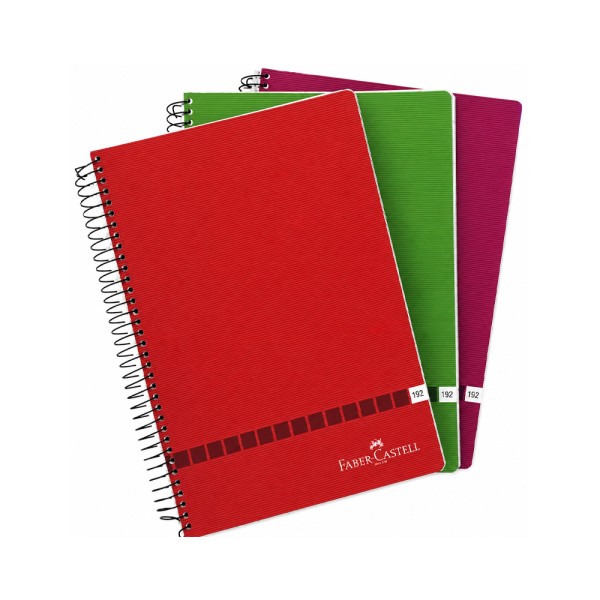 FABER CASTELL UNIV BOOK A4 SPIRAL 192SH SQRD