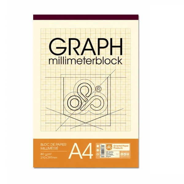 OPP GRAPH PAD 80G A4 50SH