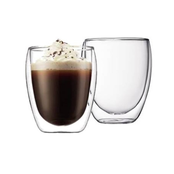 LUCIANO DOULBE WALL GLASS CUP SET 350ML