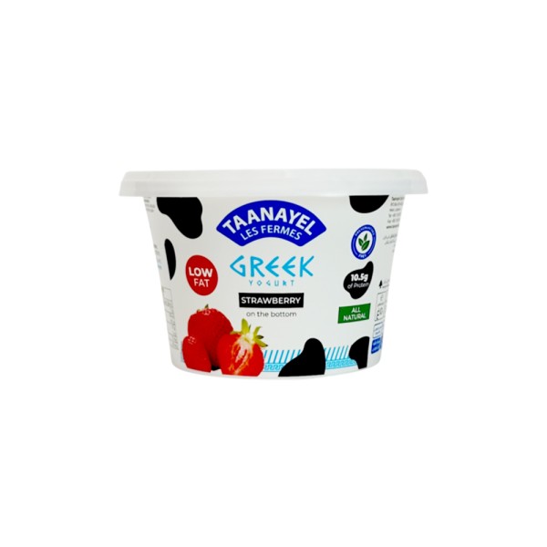 TAANAYEL LES FERMES GREEK YOGHURT STRAWBERRY LOW FAT