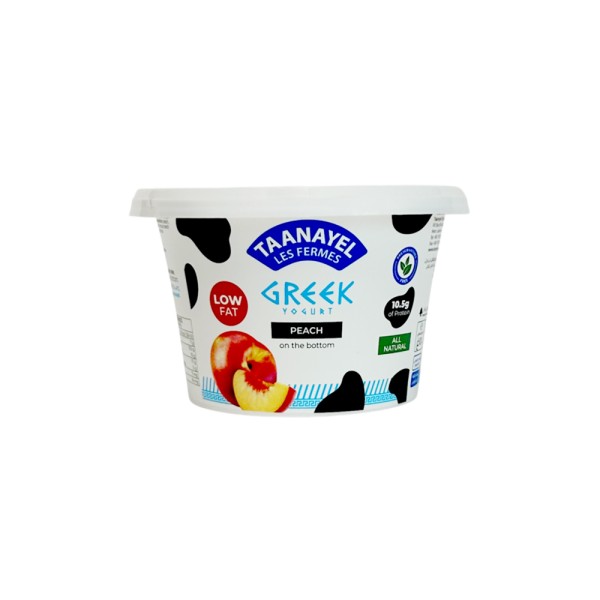 TAANAYEL LES FERMES GREEEK YOGHURT PEACH LOW FAT