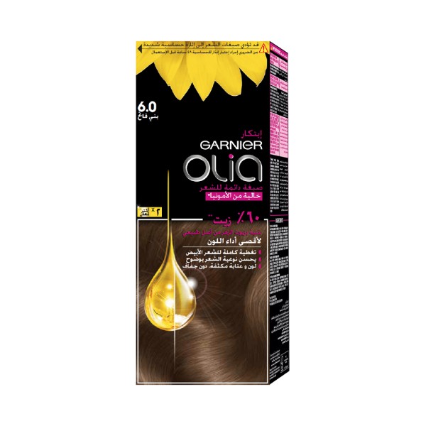 OLIA HAIR DYE 6.0 LIGHT BROWN