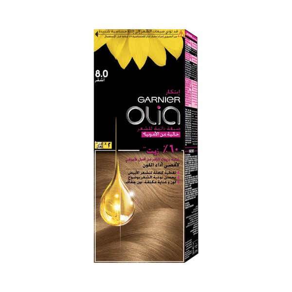 OLIA HAIR DYE 8.0 BLOND