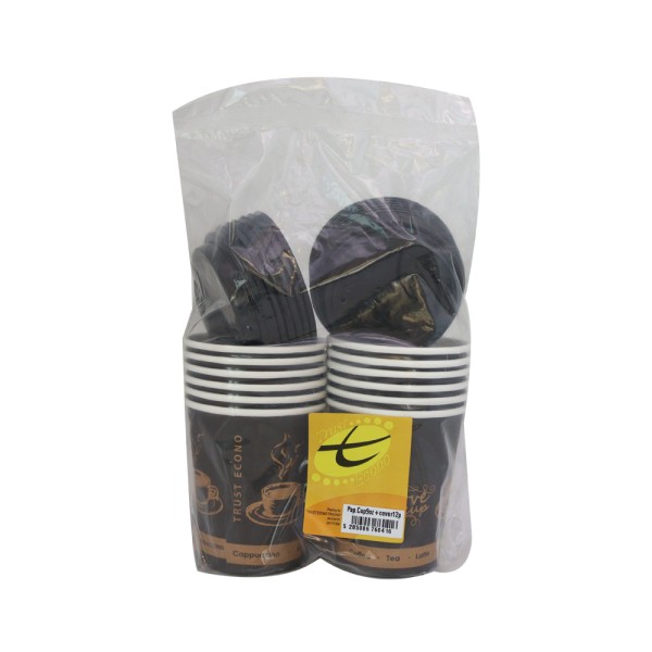 CARTON CUP 9OZ+COVER 526955-V001 by Trust Econo